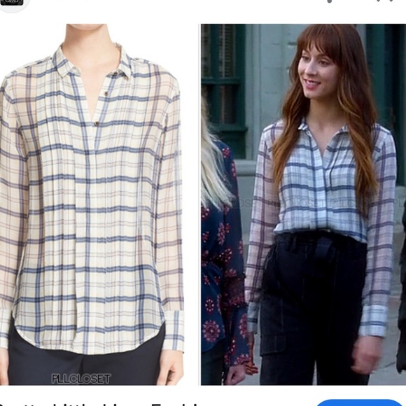 ATM Anthony Thomas Melillo Tops - ATM Plaid Silk Button-down Shirt